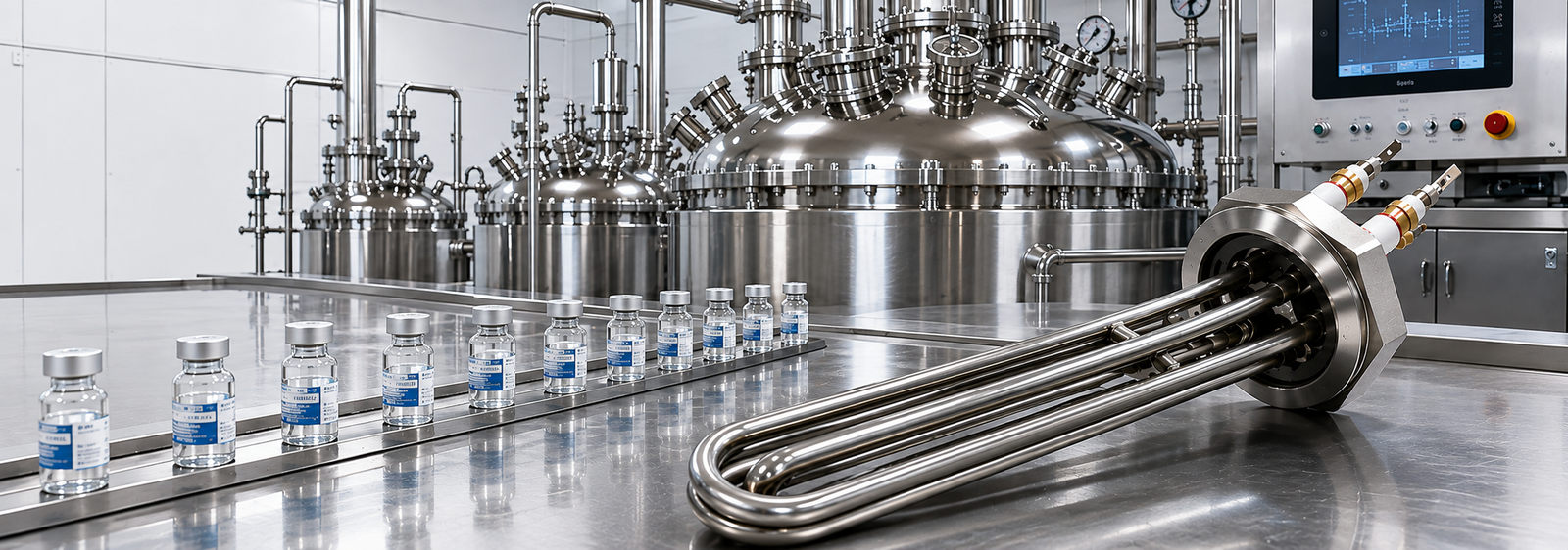 Pharmaceutical industry heating application