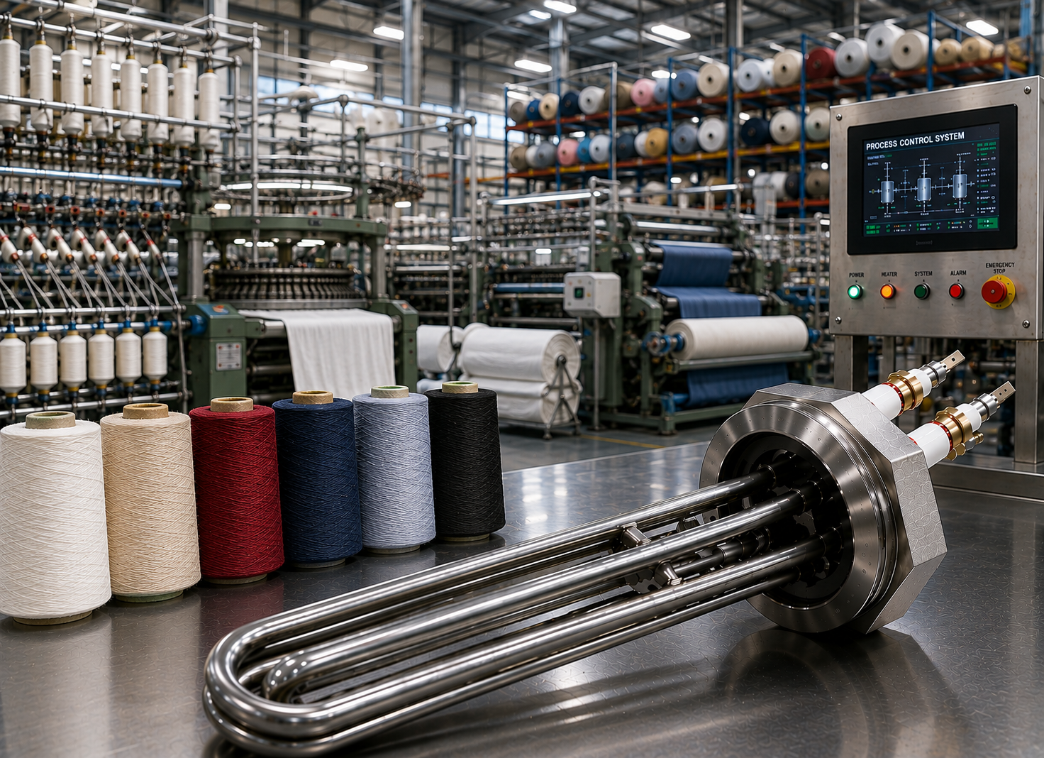 Textile industry heating application